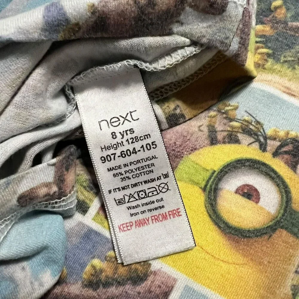 Next 8Y Minions T-Rex Dinosaur Shirt